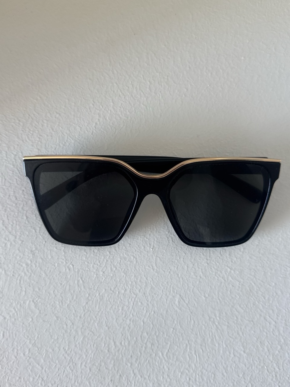 Black and gold sunglasses